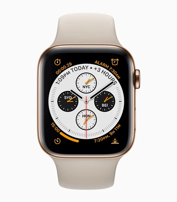 Apple Watch Series 4 &ndash; Baureihenabbildung mit Armband
